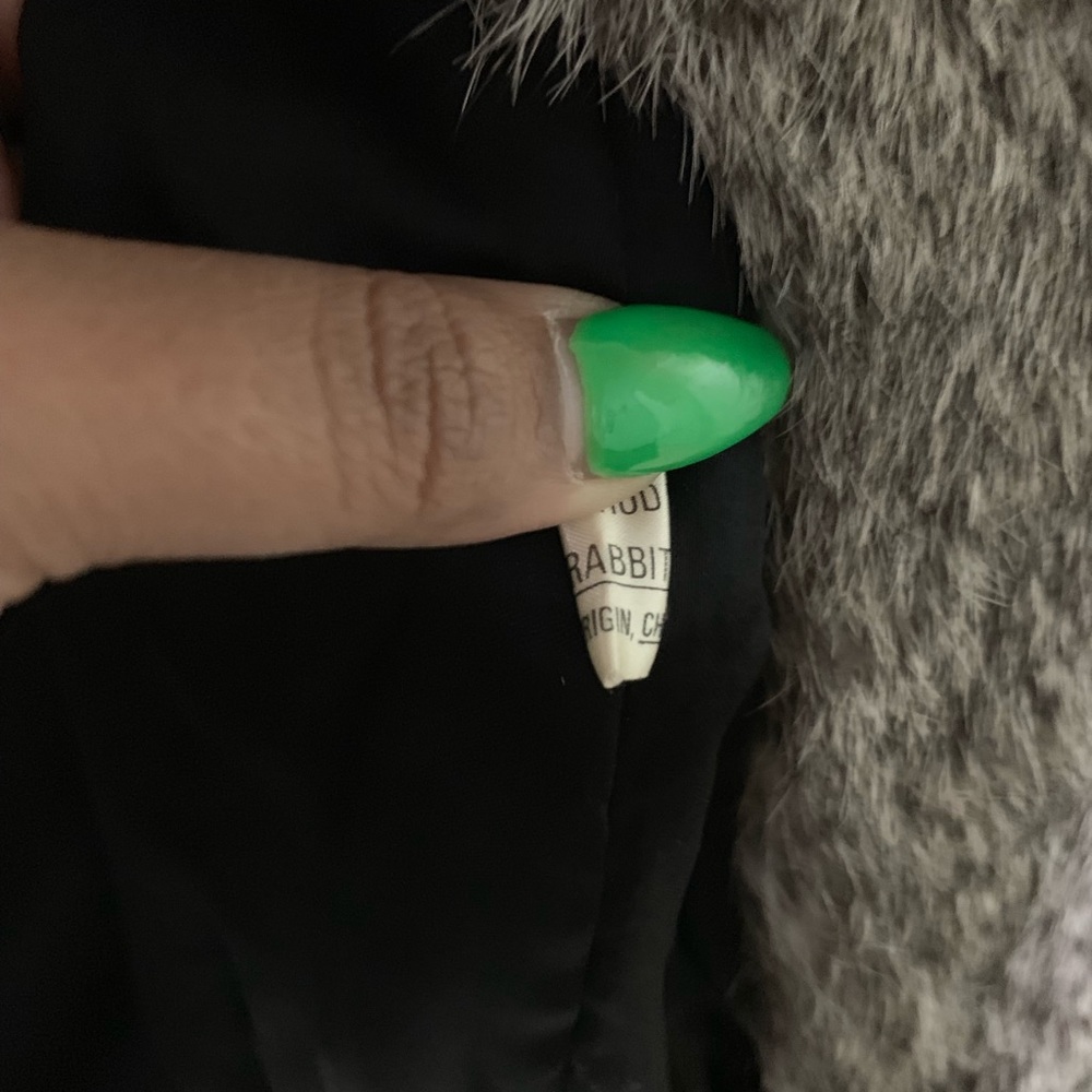 Sergio Valente Rabbit Fur Coat - Picture 5 of 6